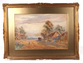 Edward Nevill (1813-1901) "Near Edgeware", watercolour heighten with body colour, signed lower