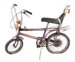 A 1970s Raleigh Mk2 Chopper, for restoration, but complete with Banana saddle, luggage rack, Sturmey