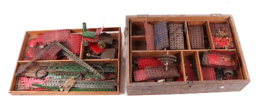 A large quantity of vintage Meccano.