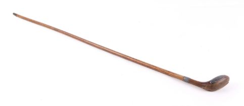 A hickory shafted Sunday stick, 91cm long.