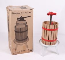 A Selections fruit press, model number BP6, boxed.