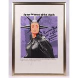 Alex Brown (contemporary Pop Art) - Space Woman - limited edition coloured print 1/10, signed and