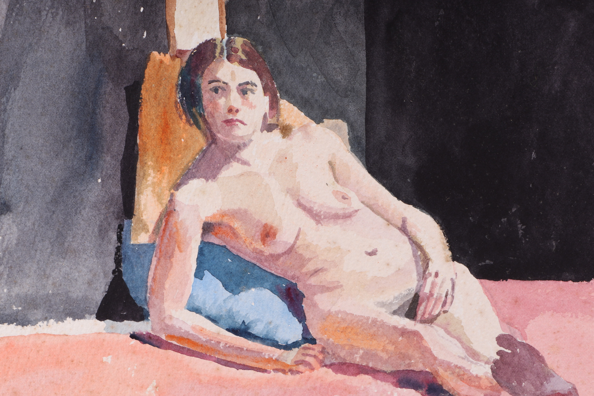Paul Branson (Modern British), study of a female nude, watercolour, signed and dated 82, mounted but - Image 6 of 7