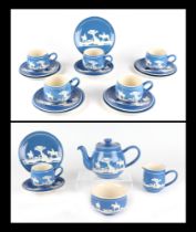 A T G Green & Co "Tally Ho" pattern tea set. Condition Report One cup has a chip in the rim.