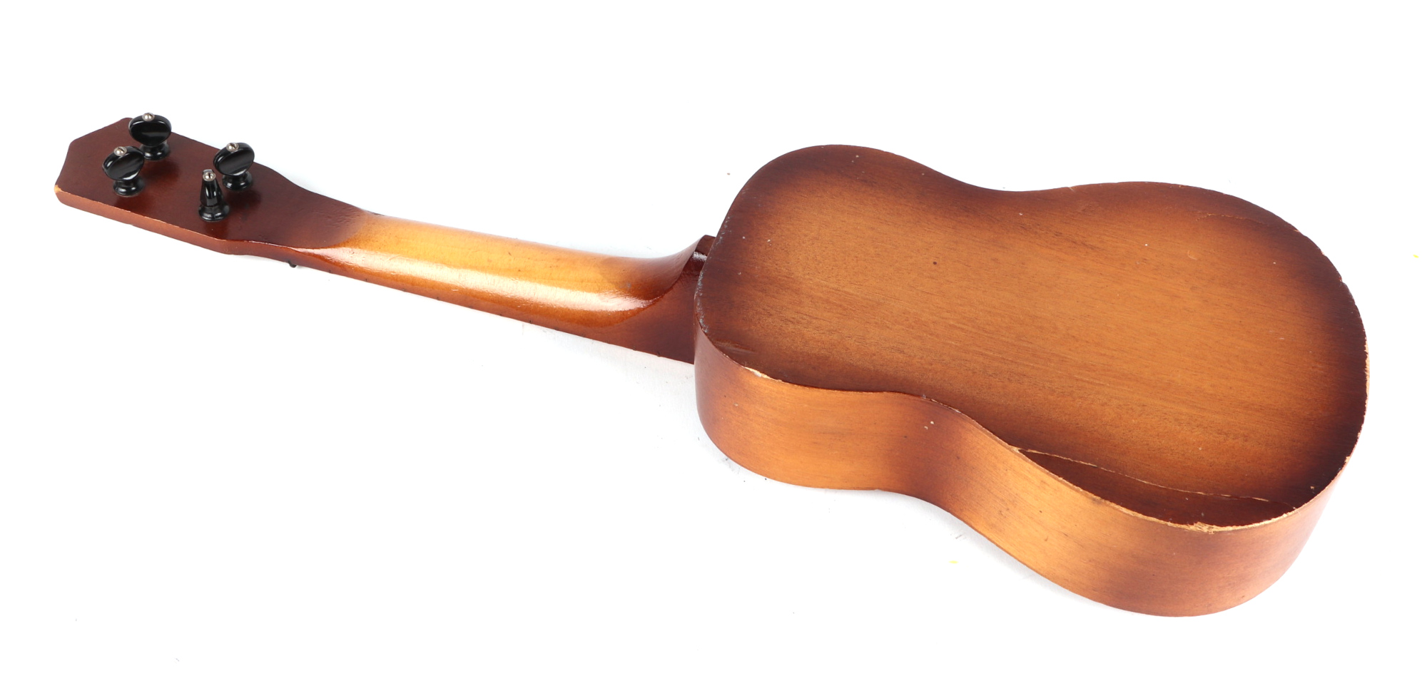 A Swanee banjo ukulele, cased, 53cm long, with modern guitar shaped ukulele (2). - Image 6 of 8