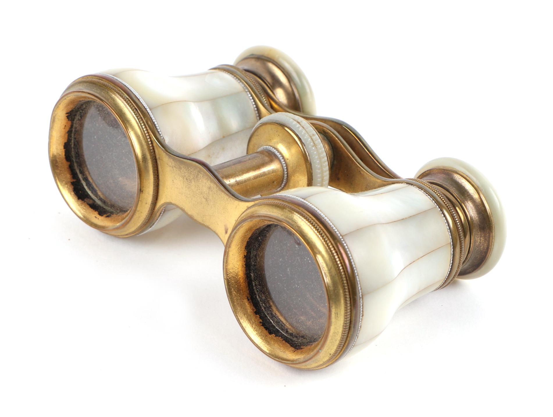 A pair of mother of pearl Heinr Dettmann opera glasses. - Image 2 of 4
