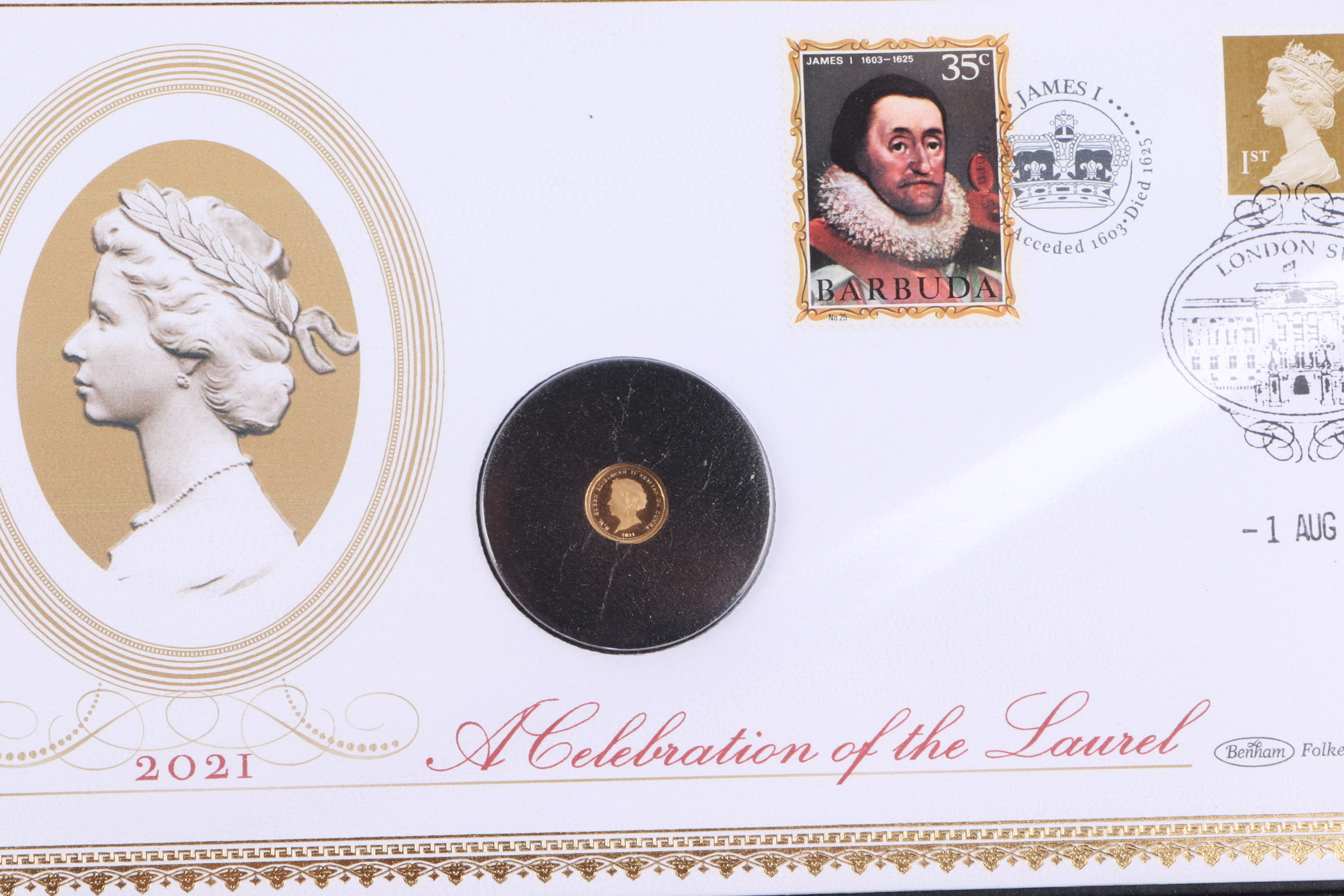 A group of commemorative gold one eighth sovereigns, 125 Diamond Jubilee anniversary, Prince Georges - Image 3 of 4