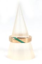 A 9ct gold dress ring, 3.4g, UK size M.