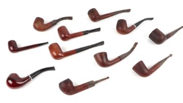 A group of Briarwood pipes.