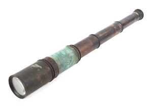 A four draw brass telescope, 59cm extended.