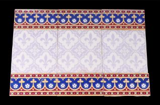 A group of A W N Pugin design tiles by Minton.