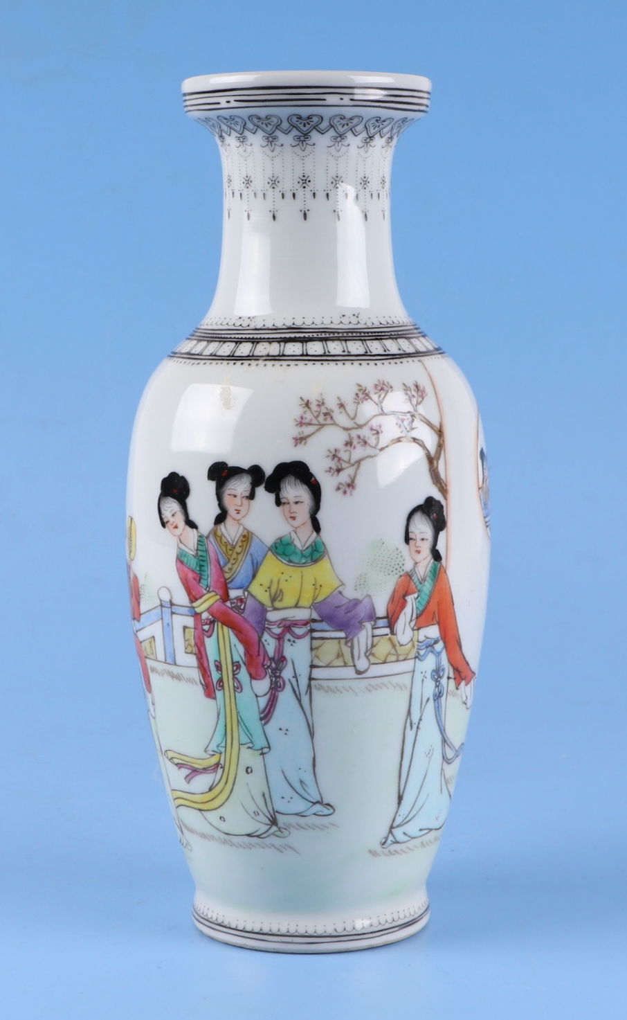 A Chinese famille rose teapot, decorated butterflies, swallows and flowers, and having a red seal - Image 2 of 12