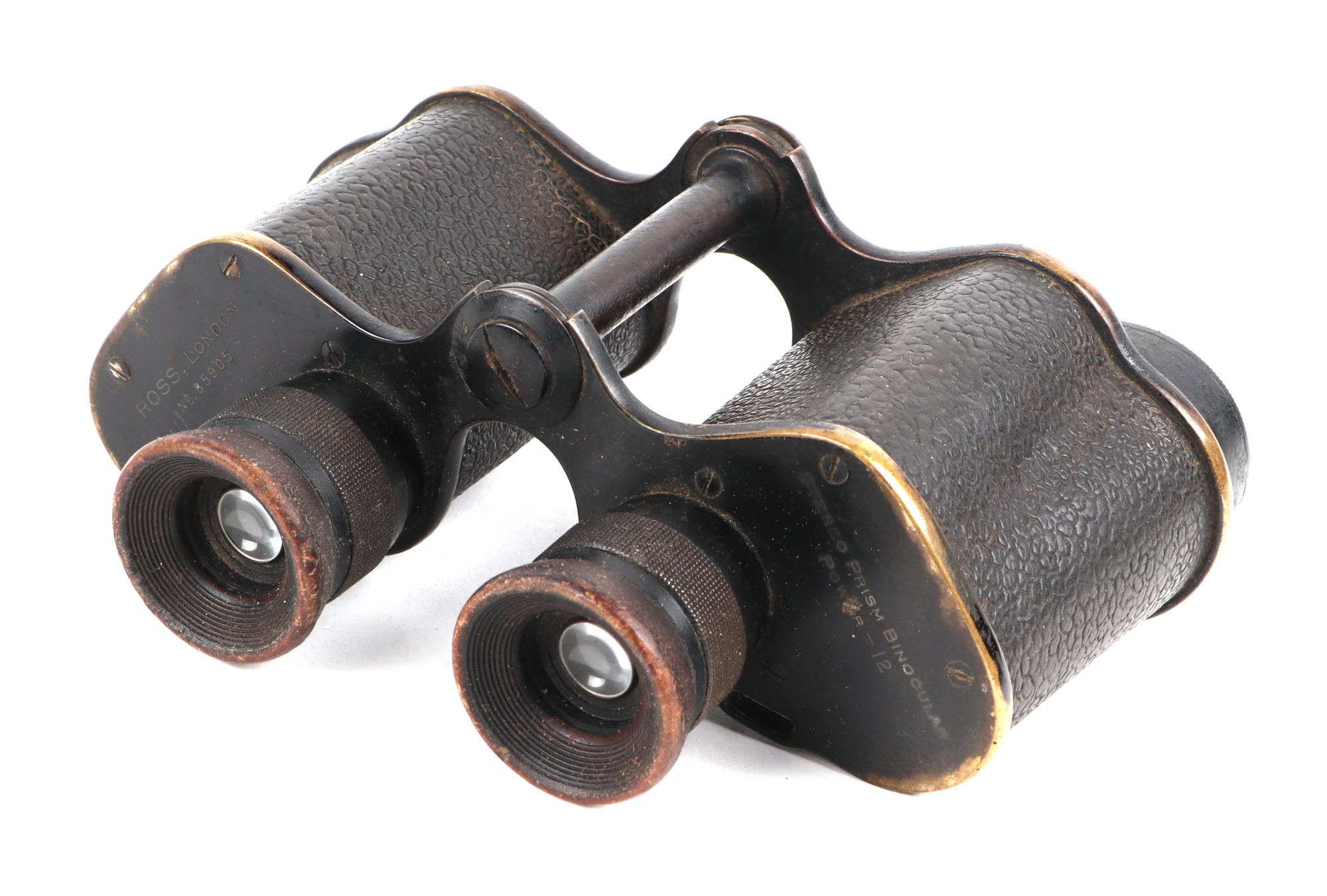 A pair of Ross of London binoculars, no.85905. cased - Image 2 of 5