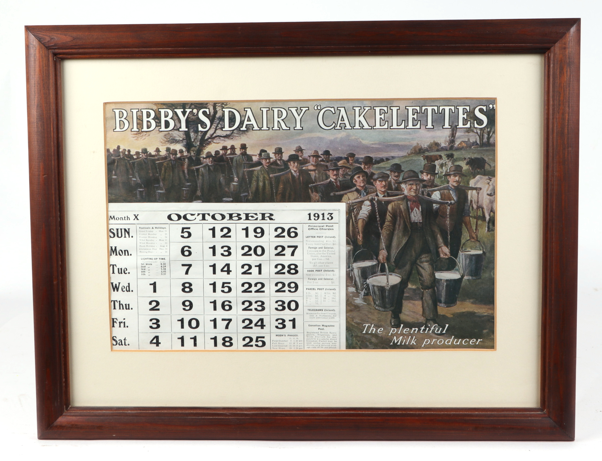 A group Bibby's agricultural feed facsimile prints, of pictorial advertising calendar months( - Image 7 of 9