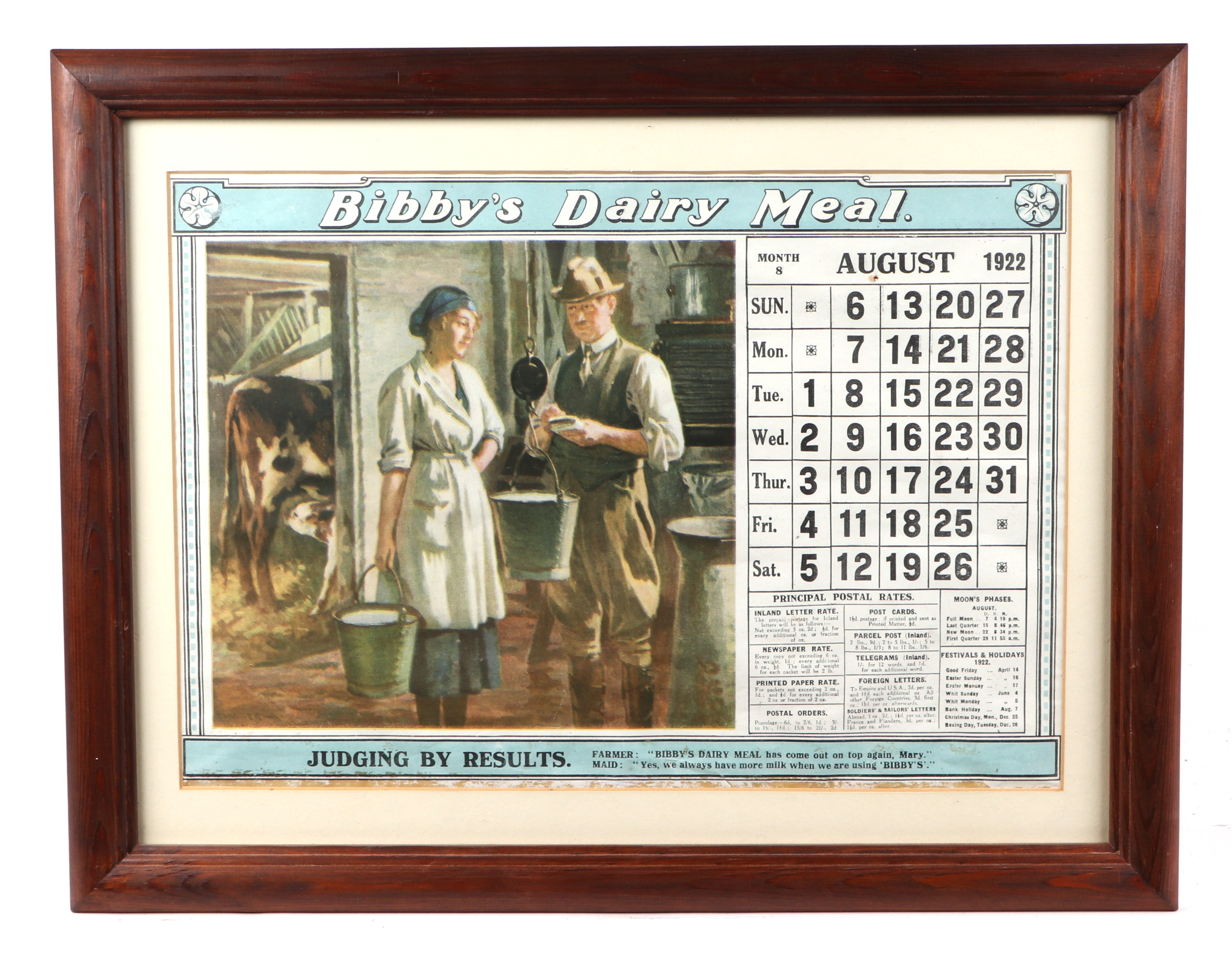 A group Bibby's agricultural feed facsimile prints, of pictorial advertising calendar months, each - Bild 3 aus 9