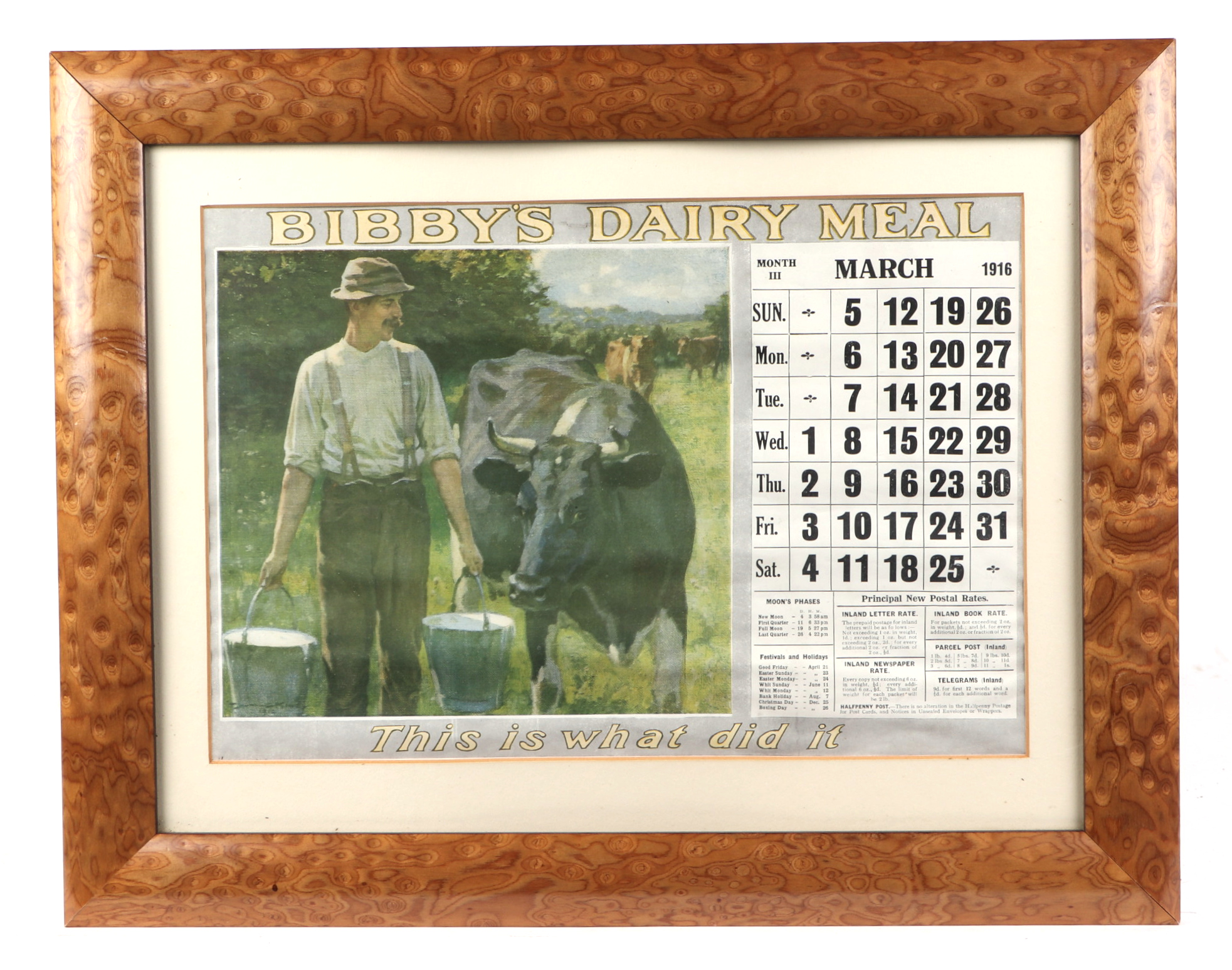 A group Bibby's agricultural feed facsimile prints, of pictorial advertising calendar months, each - Bild 9 aus 9