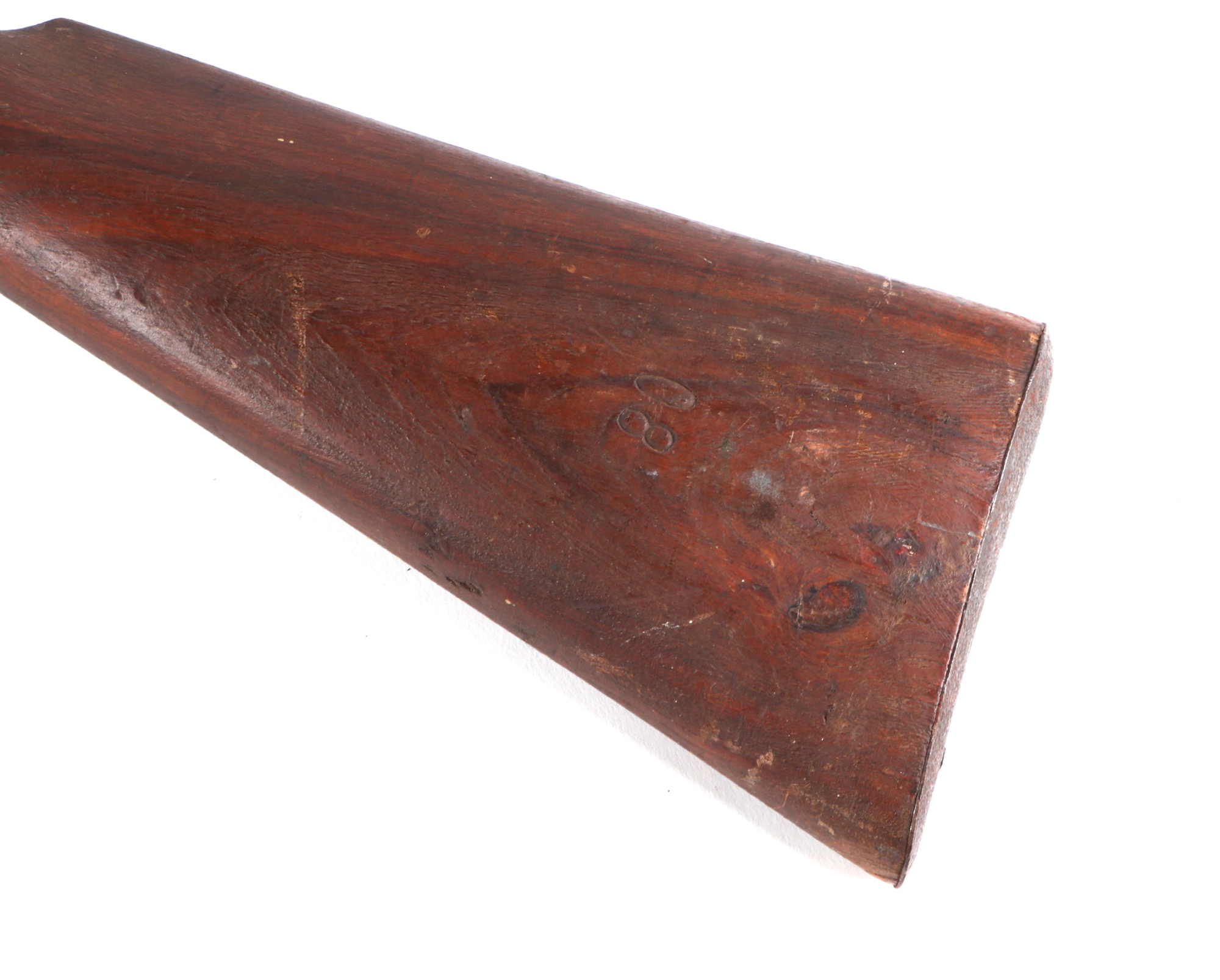 A 19th Enfield-style musket, with percussion black power cap, ram rod, and walnut stock, 121cm - Image 4 of 7