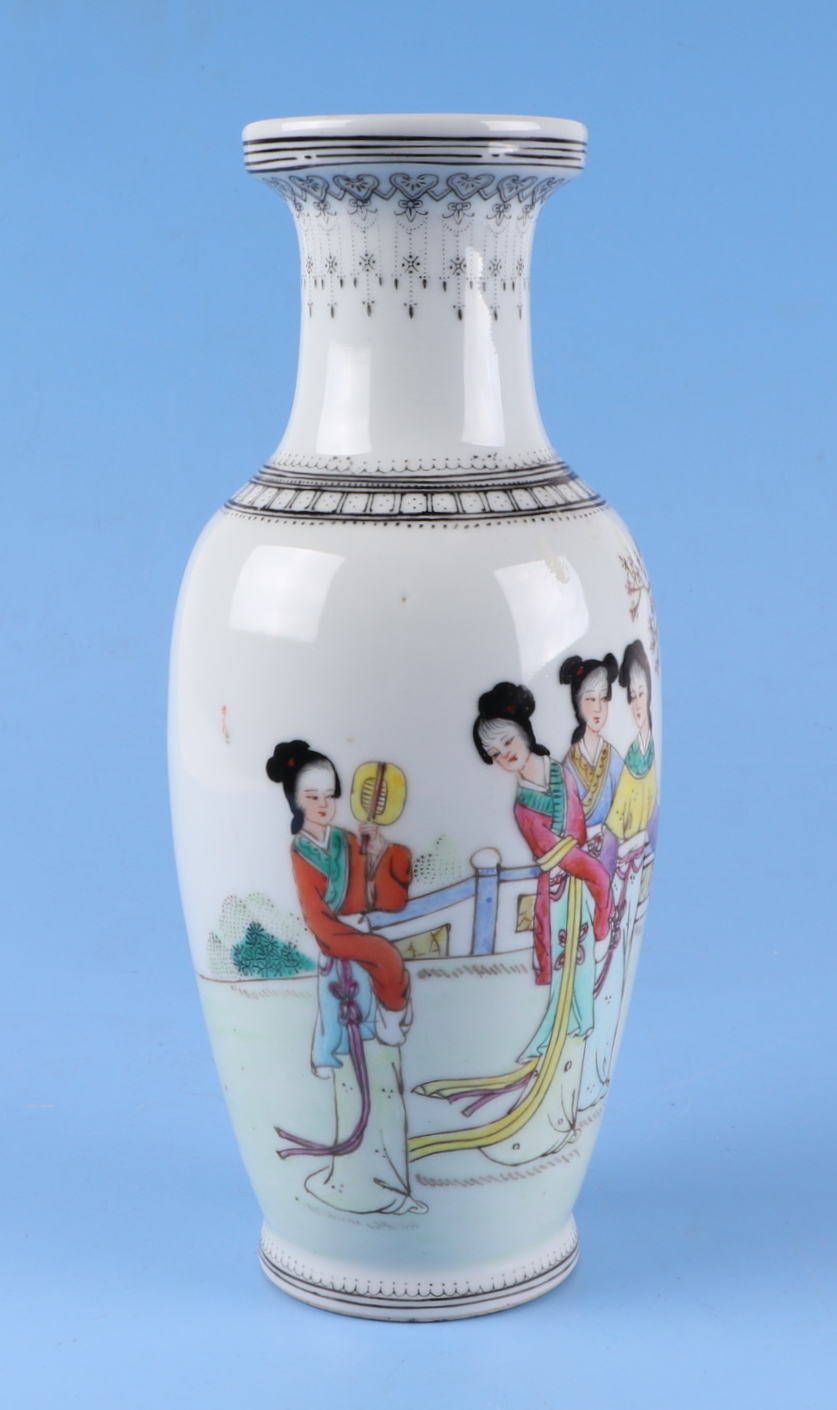 A Chinese famille rose teapot, decorated butterflies, swallows and flowers, and having a red seal - Image 5 of 12