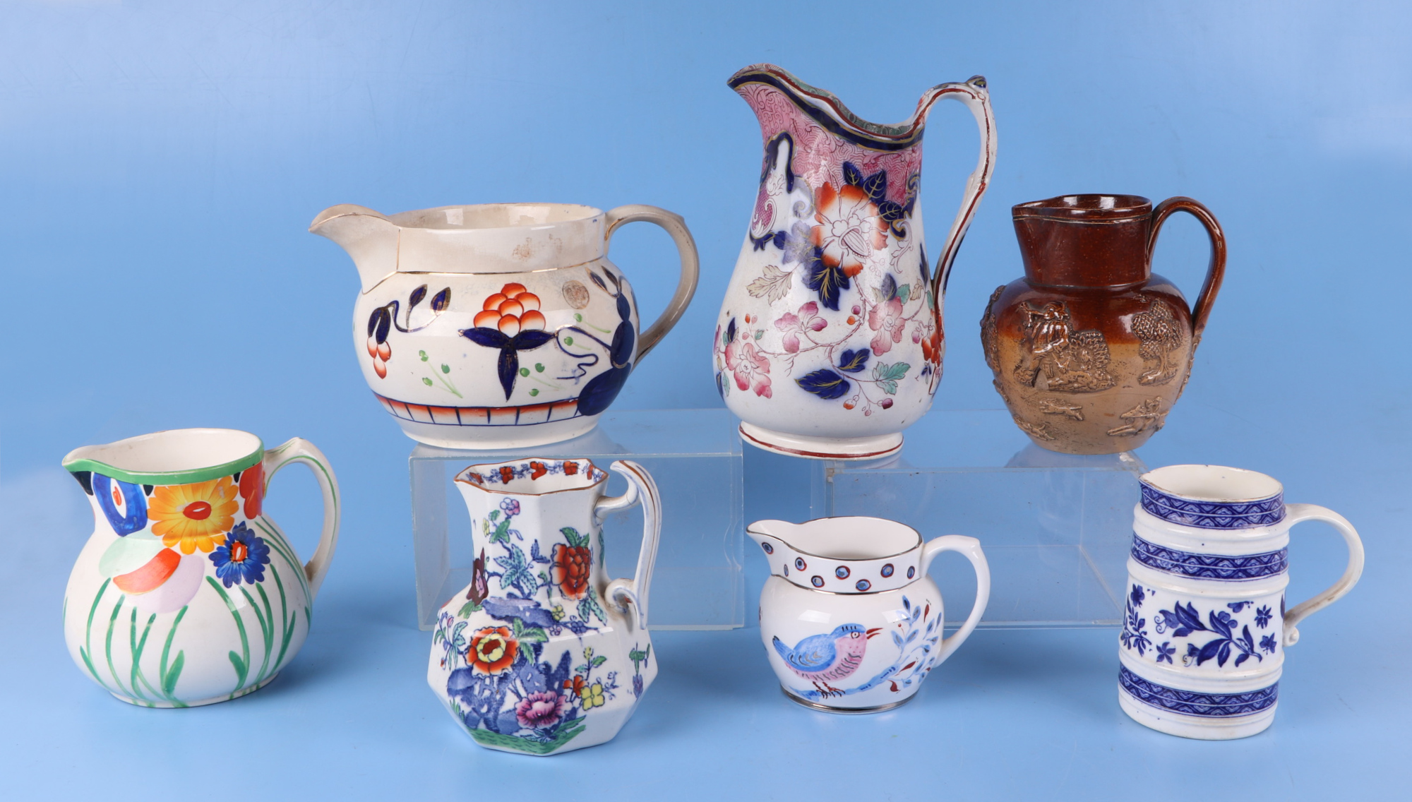 A collection of twenty two pottery milk and cream jugs, including examples by Royal Doulton, Losol - Image 2 of 3