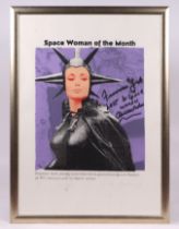 Alex Brown (contemporary Pop Art) - Space Woman - limited edition coloured print 1/10, signed and