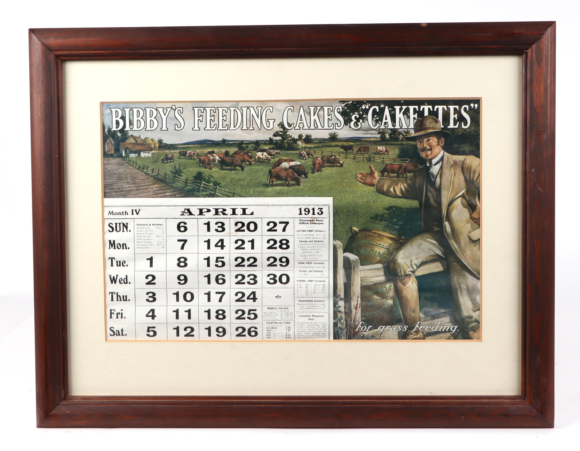 A group Bibby's agricultural feed facsimile prints, of pictorial advertising calendar months( - Image 5 of 9