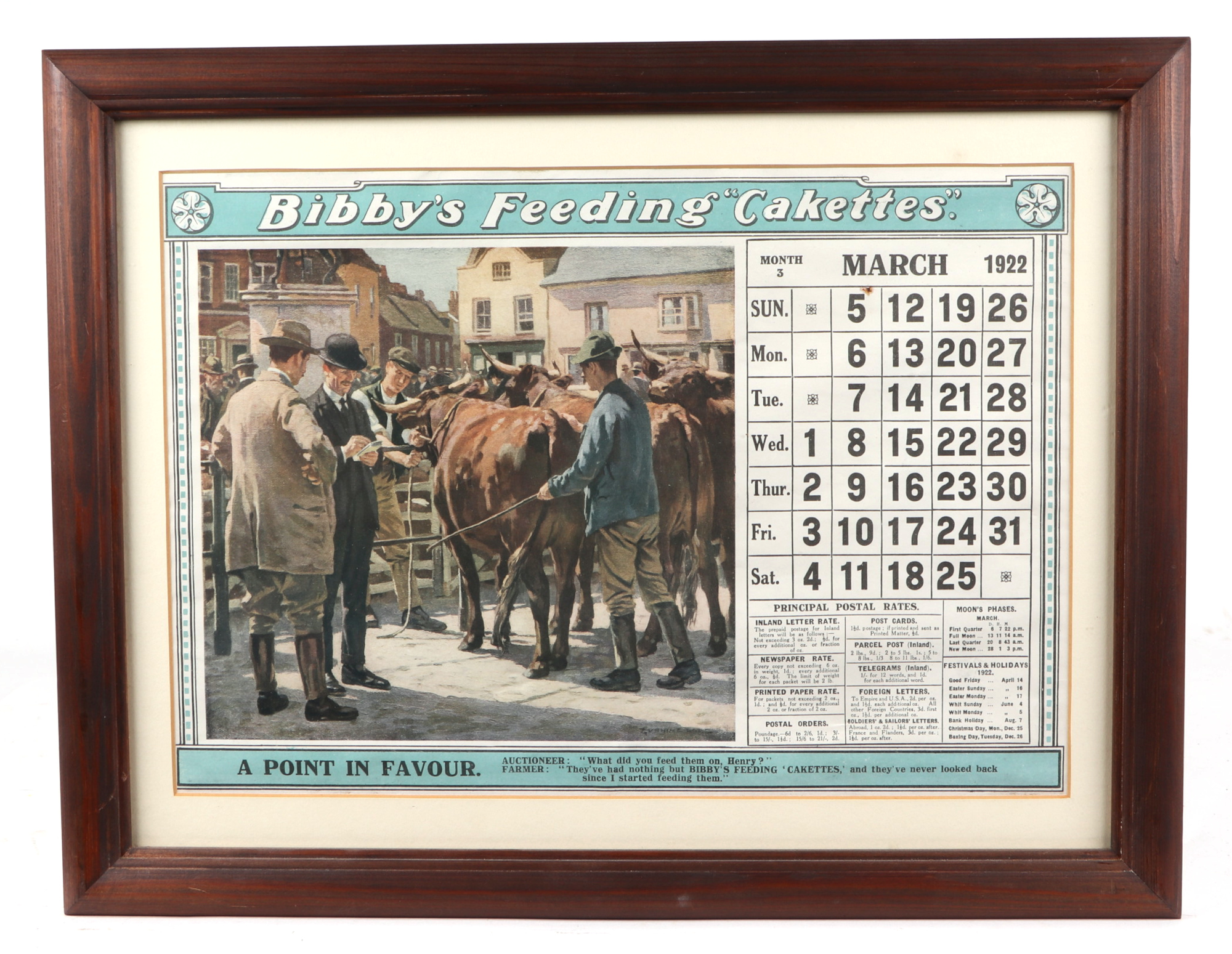 A group Bibby's agricultural feed facsimile prints, of pictorial advertising calendar months, each - Image 4 of 9