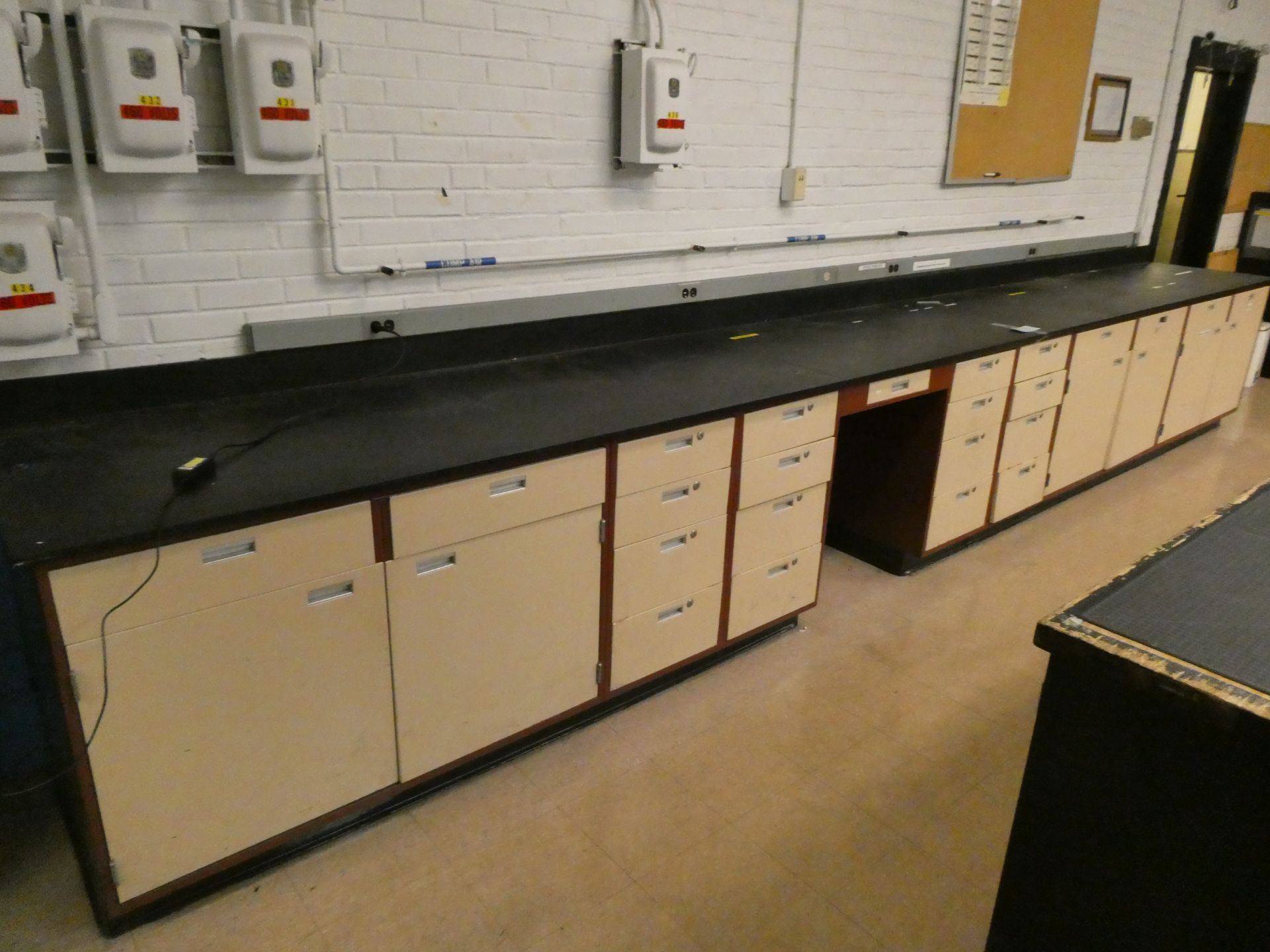 Lab Cabinets w/Solid Work Surface - Image 2 of 3