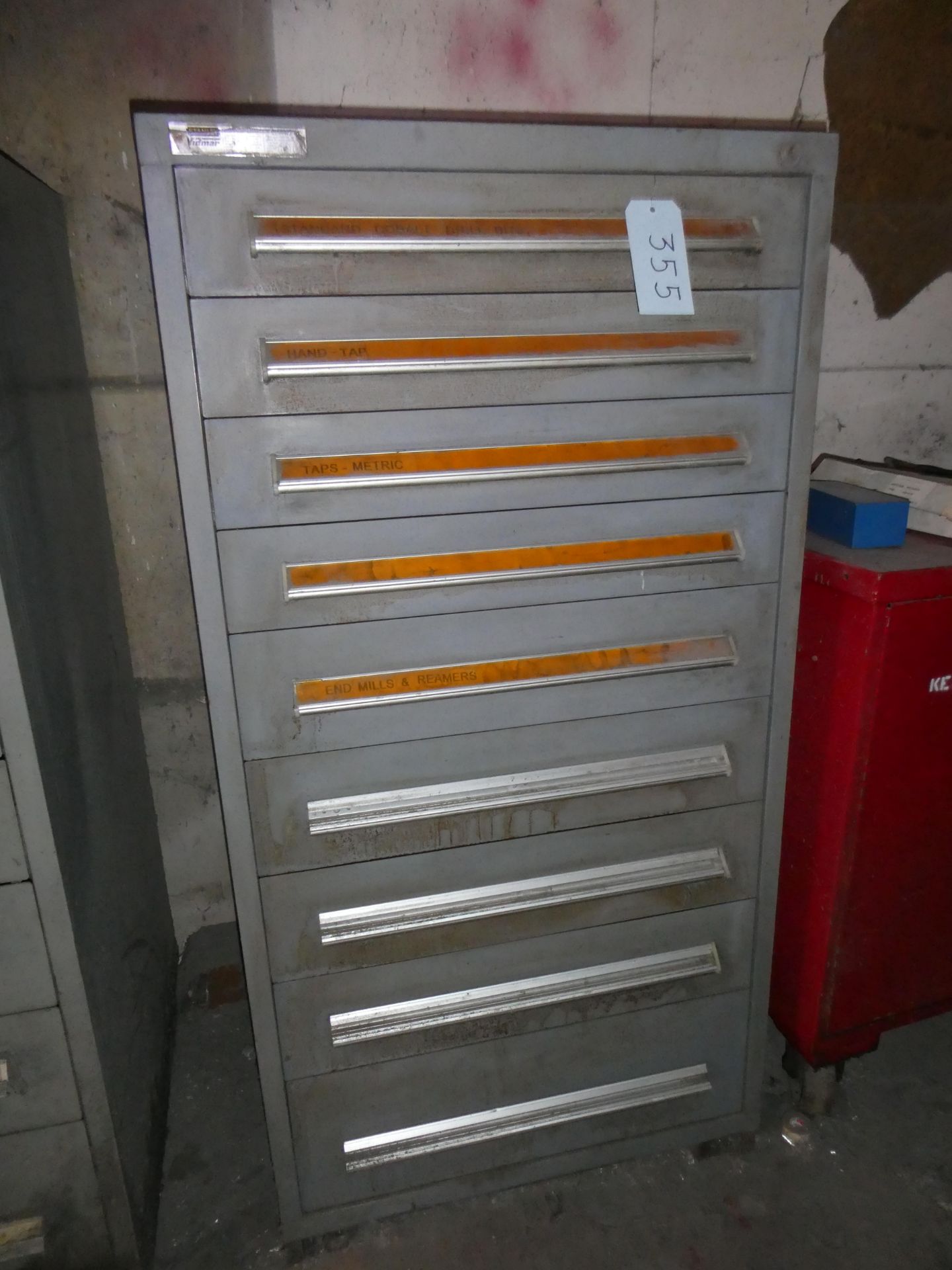 Vidmar 9 Drawer Cabinet with Contents