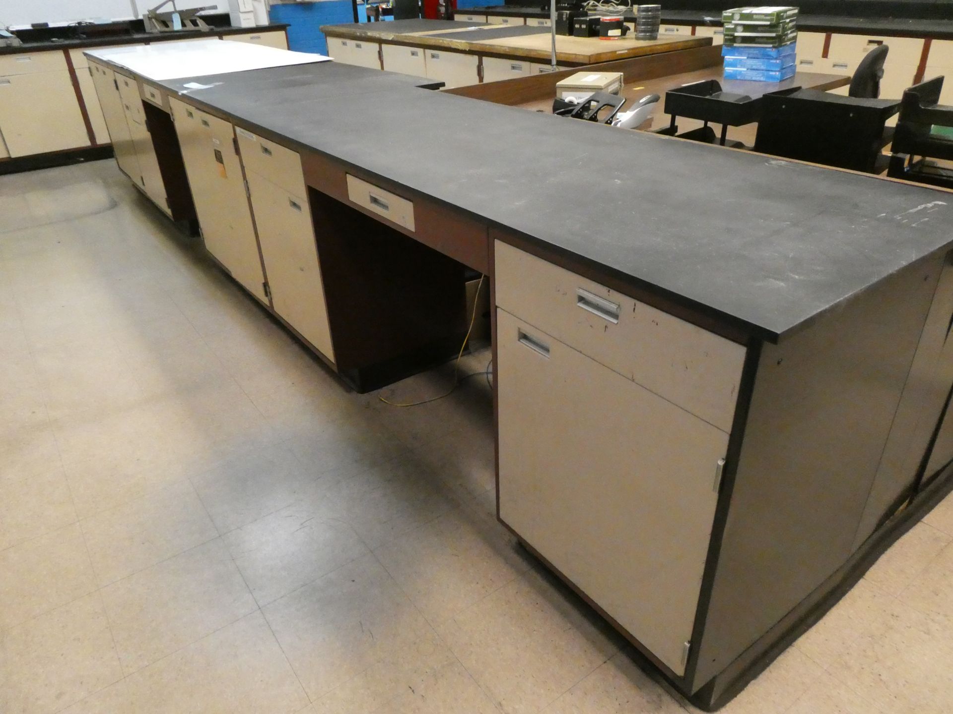 Lab Cabinets w/ Solid Work Surface