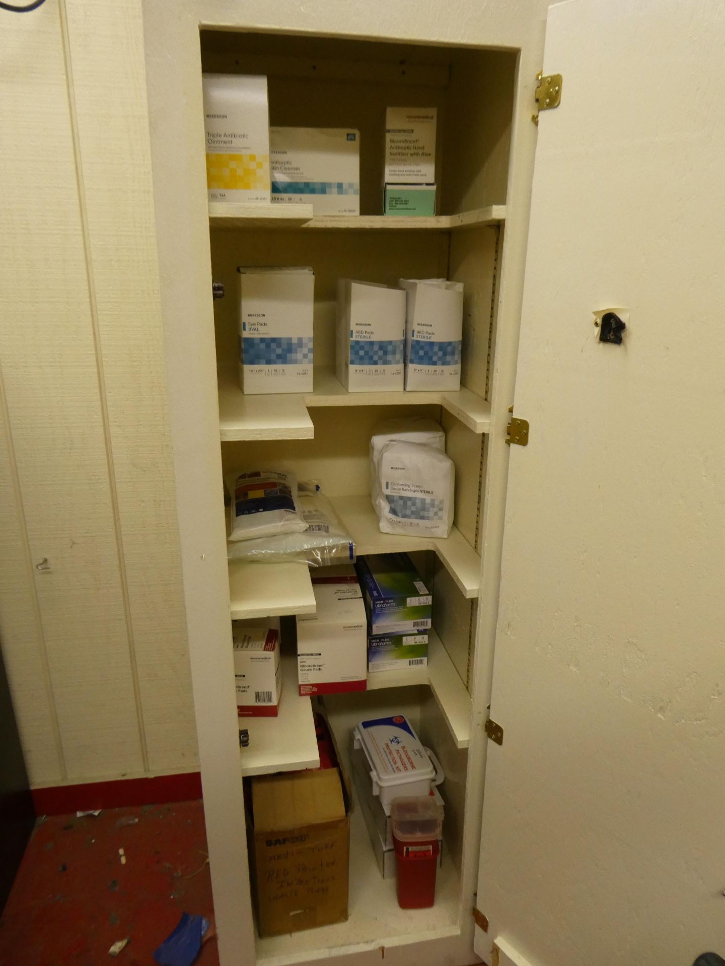 Storage Cabinet w/ Medical Supplies - Image 2 of 3