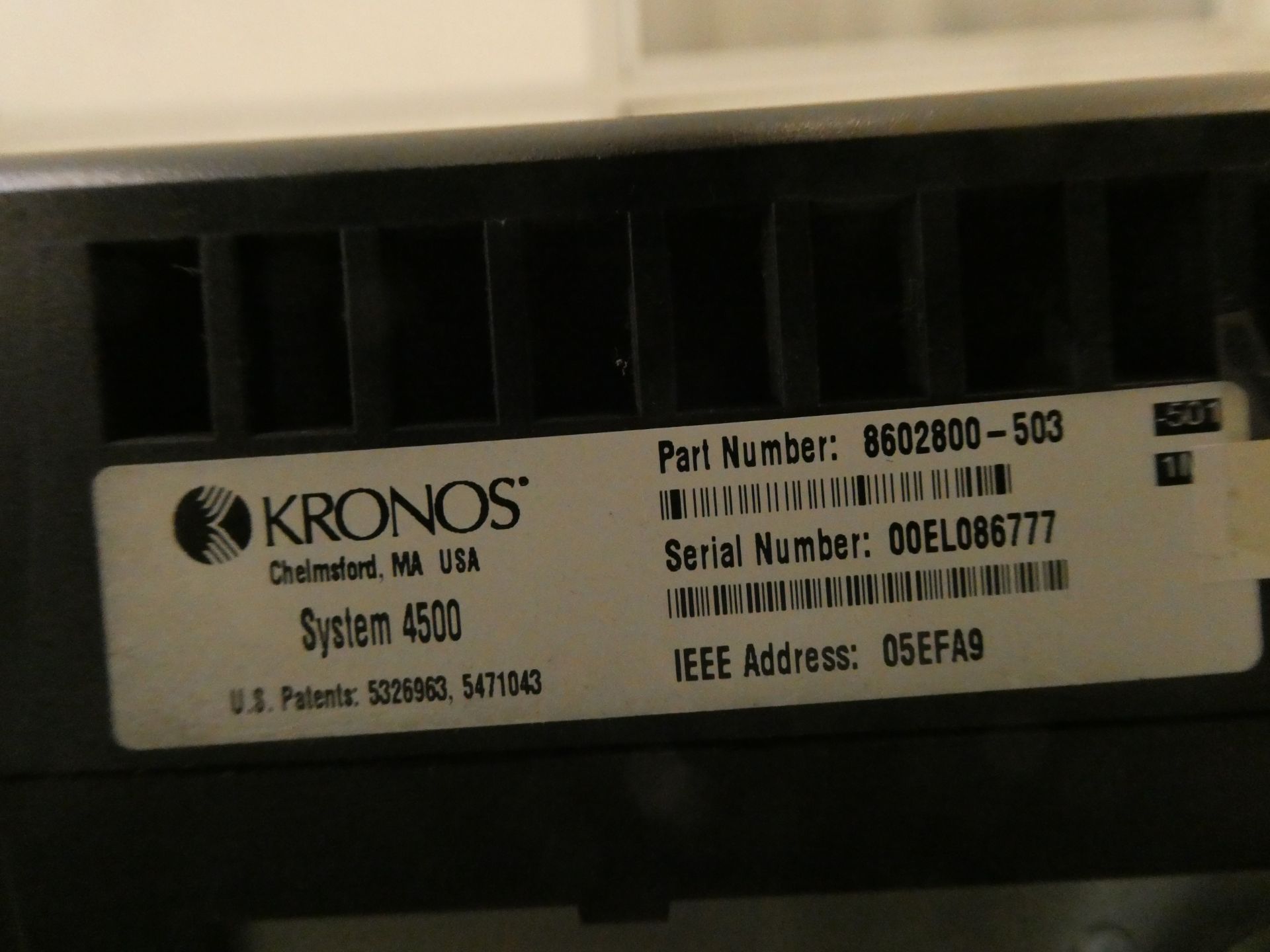 Kronos Electronic Punch Card System 4500 - Image 2 of 2