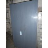 Metal Cabinet with Contents