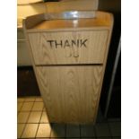 Trash Can Cabinet w/ can
