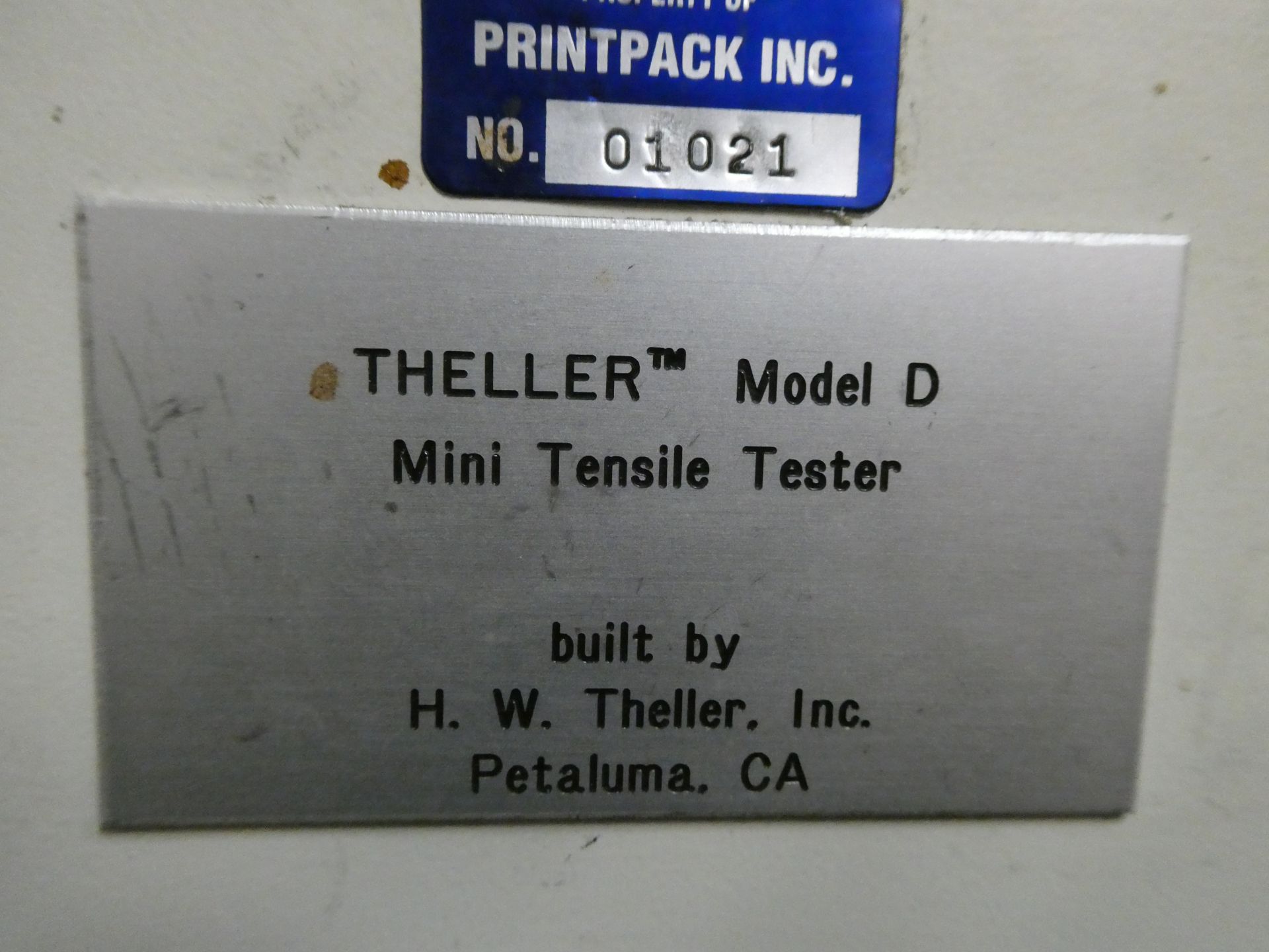 Theller model D mini tensile tester - Image 2 of 2