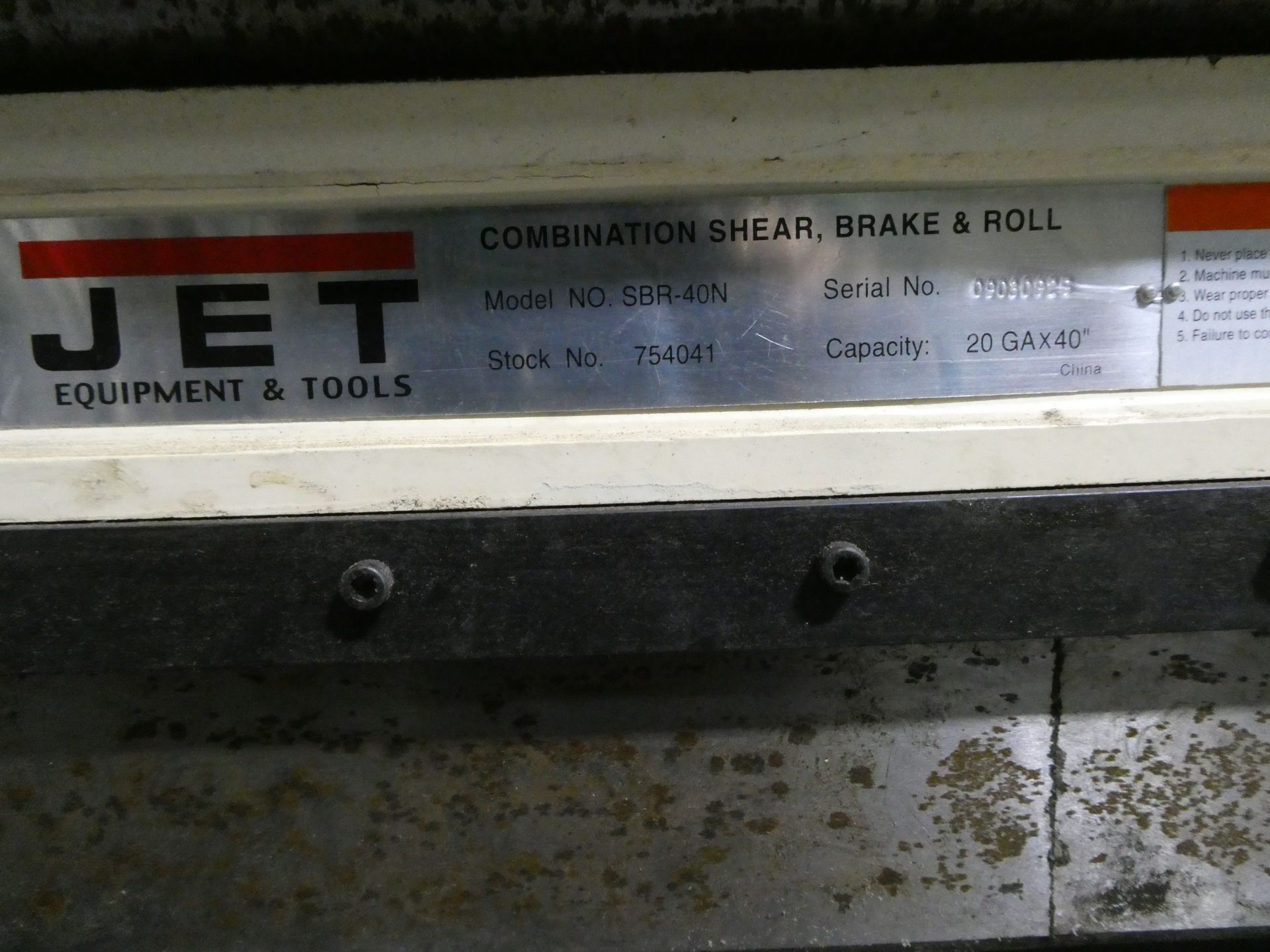 Jet Combination Shear, brake and roll - Image 2 of 3