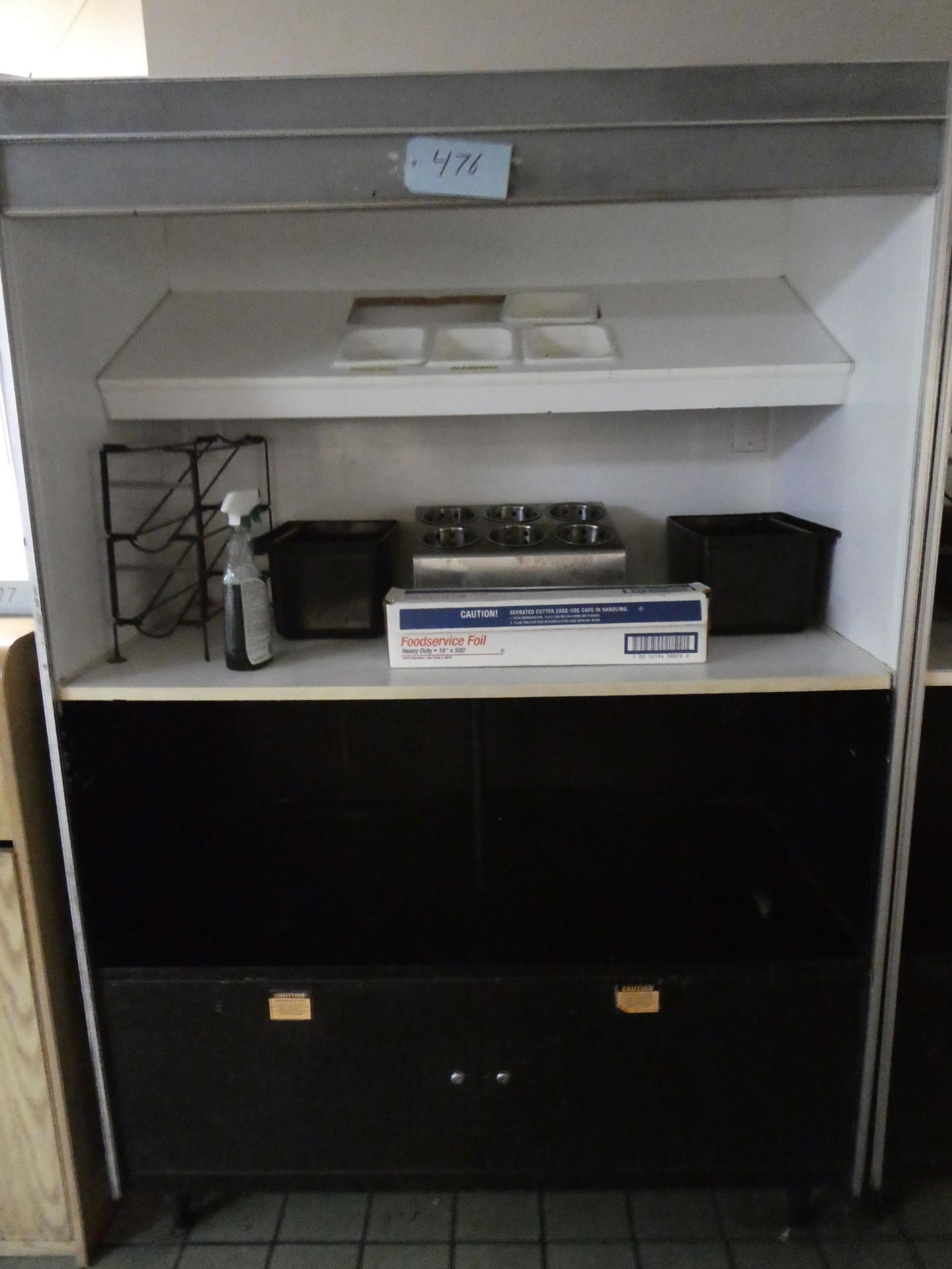 Cabinet with contents