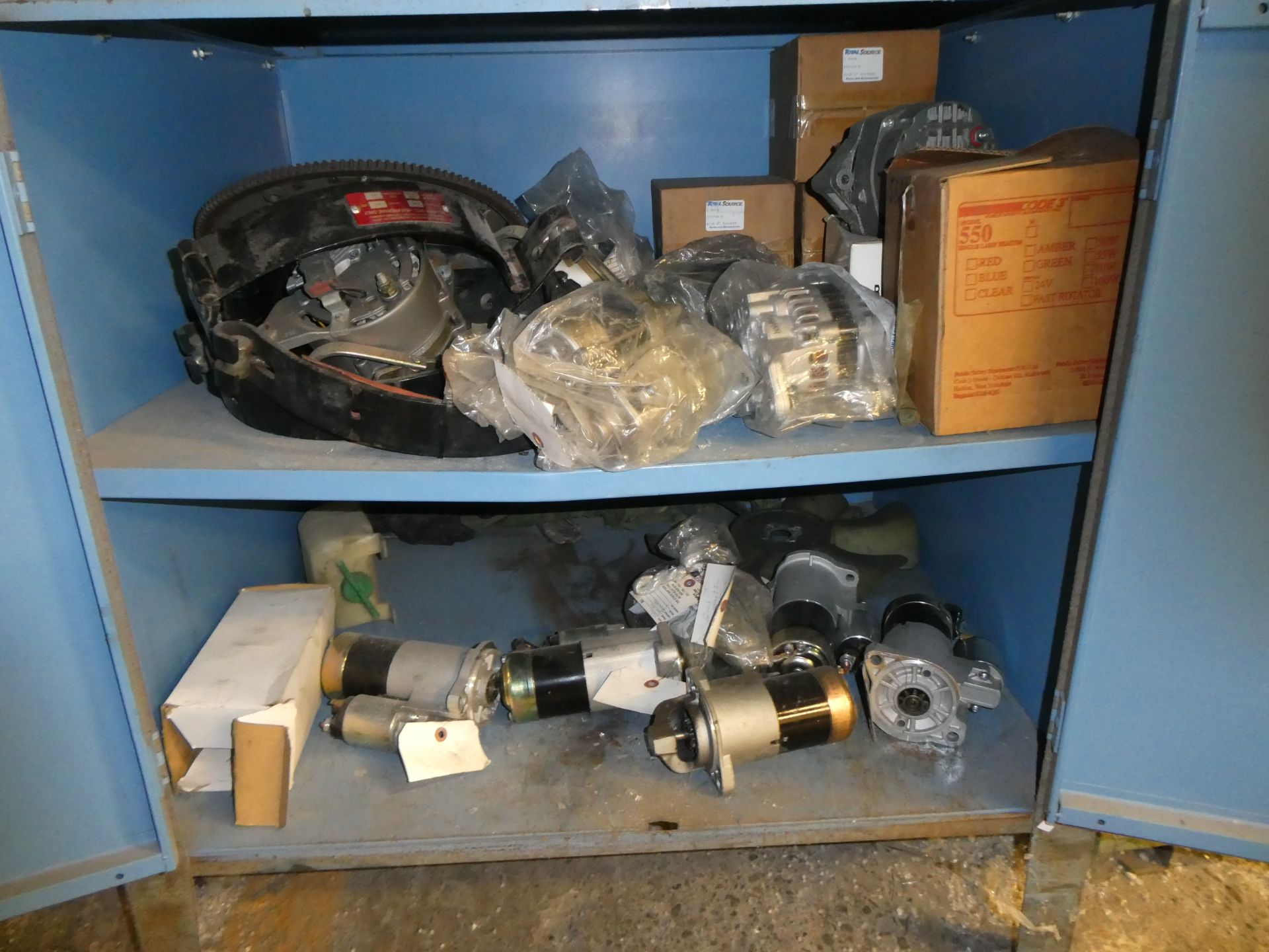 Metal Desk with Contents (forklift parts) - Image 3 of 5