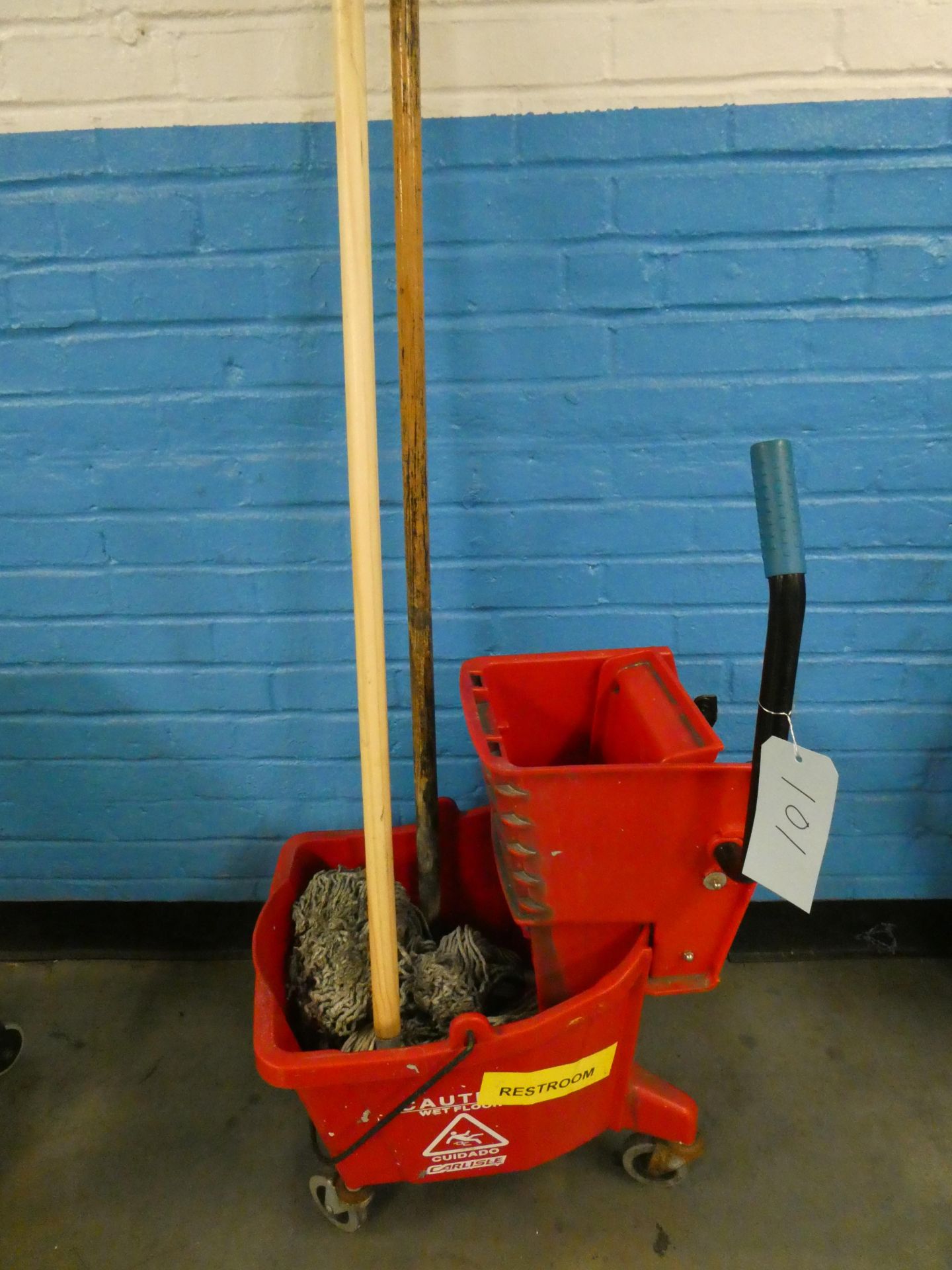 Carlisle Mop Bucket w/ 2 mops