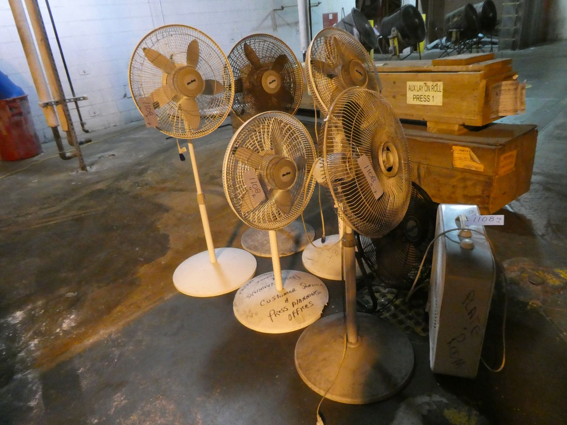 (7) Air King Standing Fans