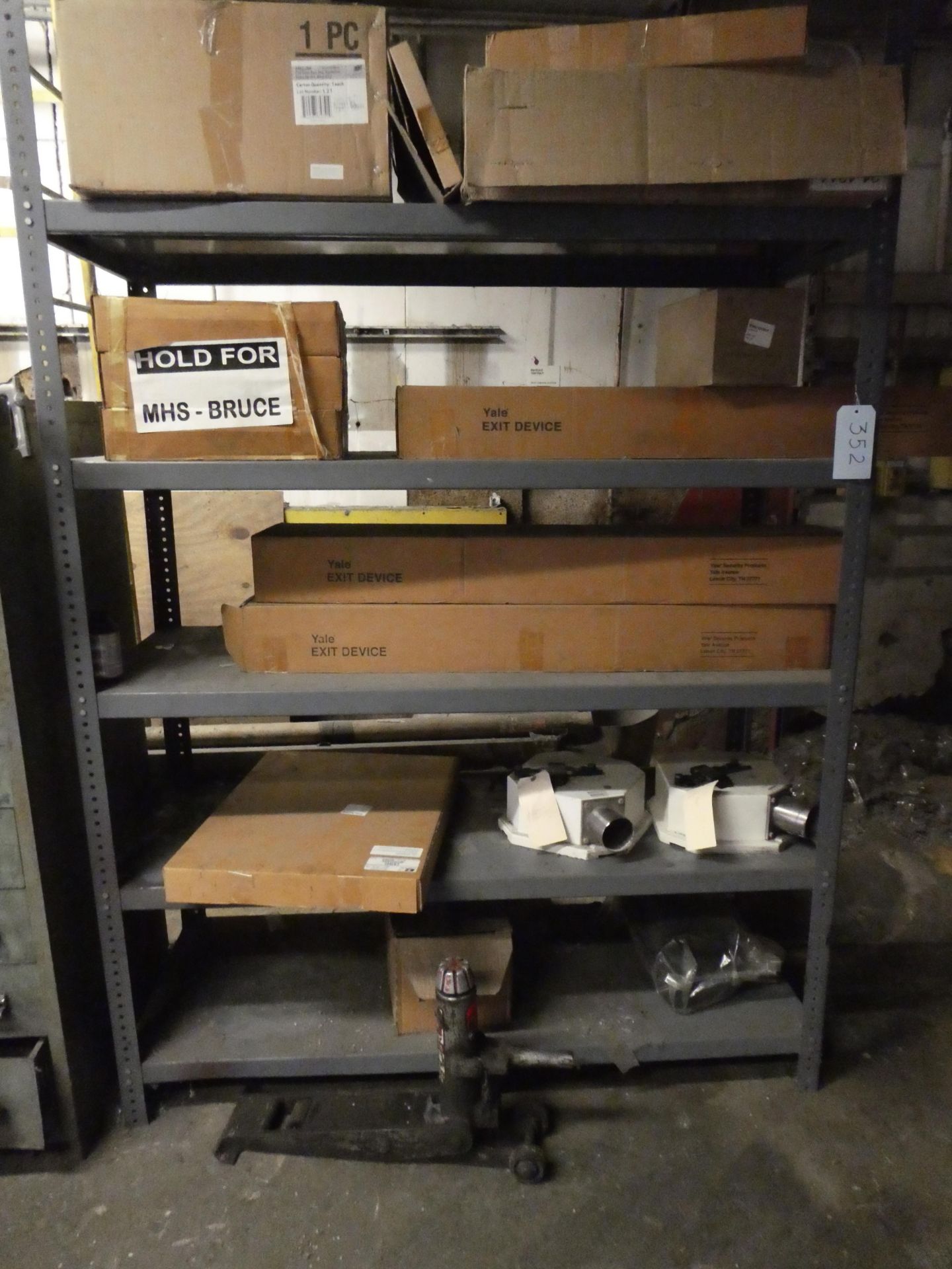 Steel Shelf with Contents