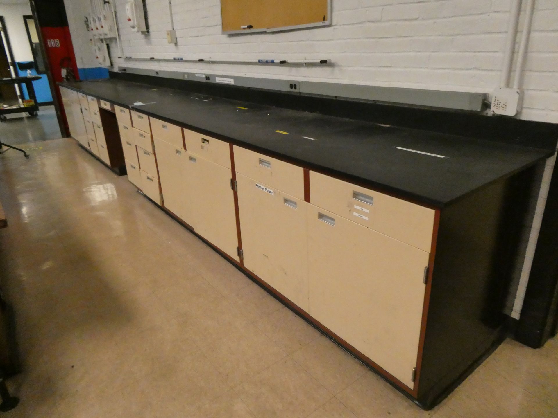 Lab Cabinets w/Solid Work Surface