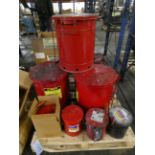Justrite Oily Waste Cans
