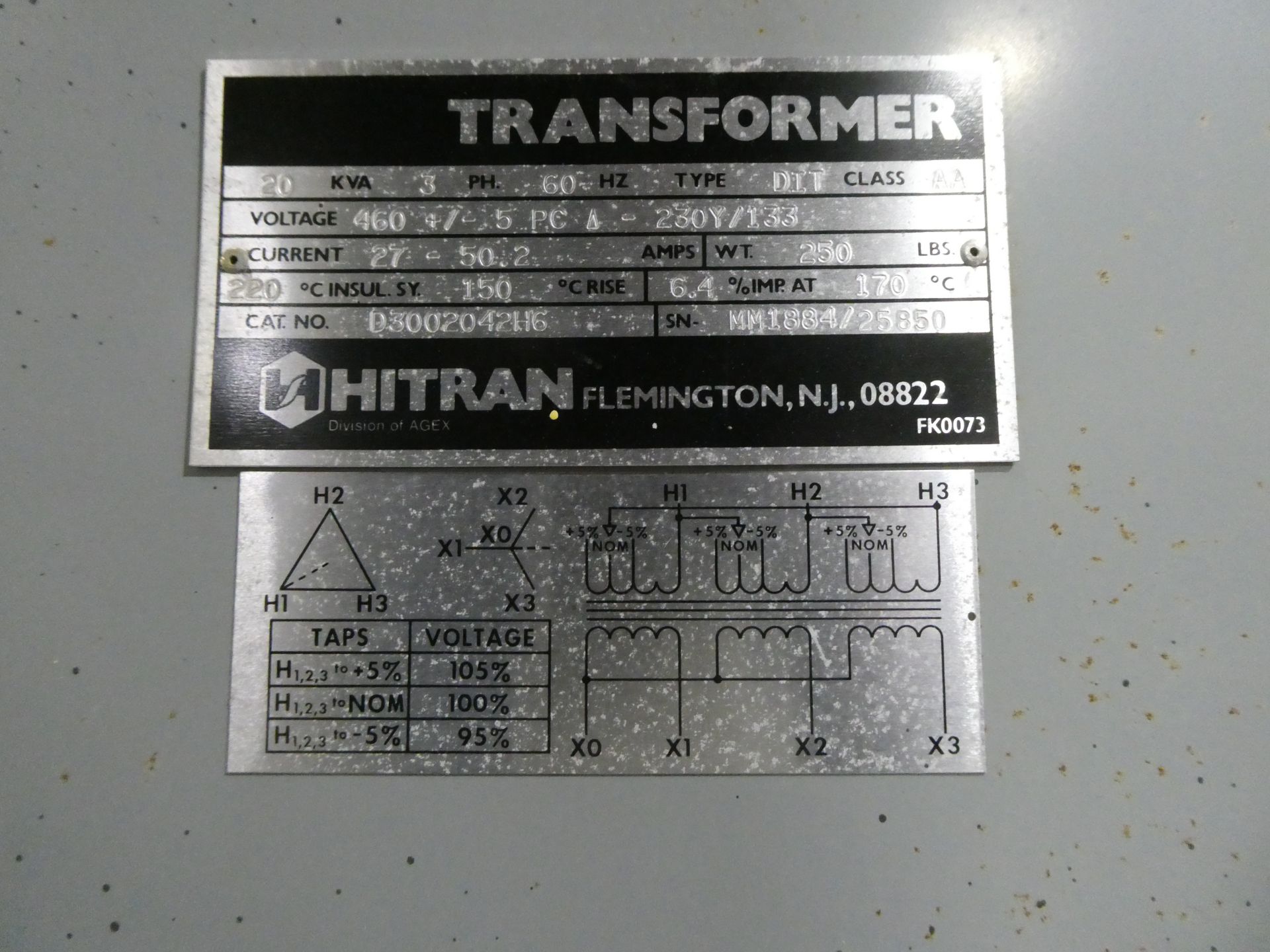 Hitran 20KVA & Hitran 12KVA Transformers - Image 2 of 4