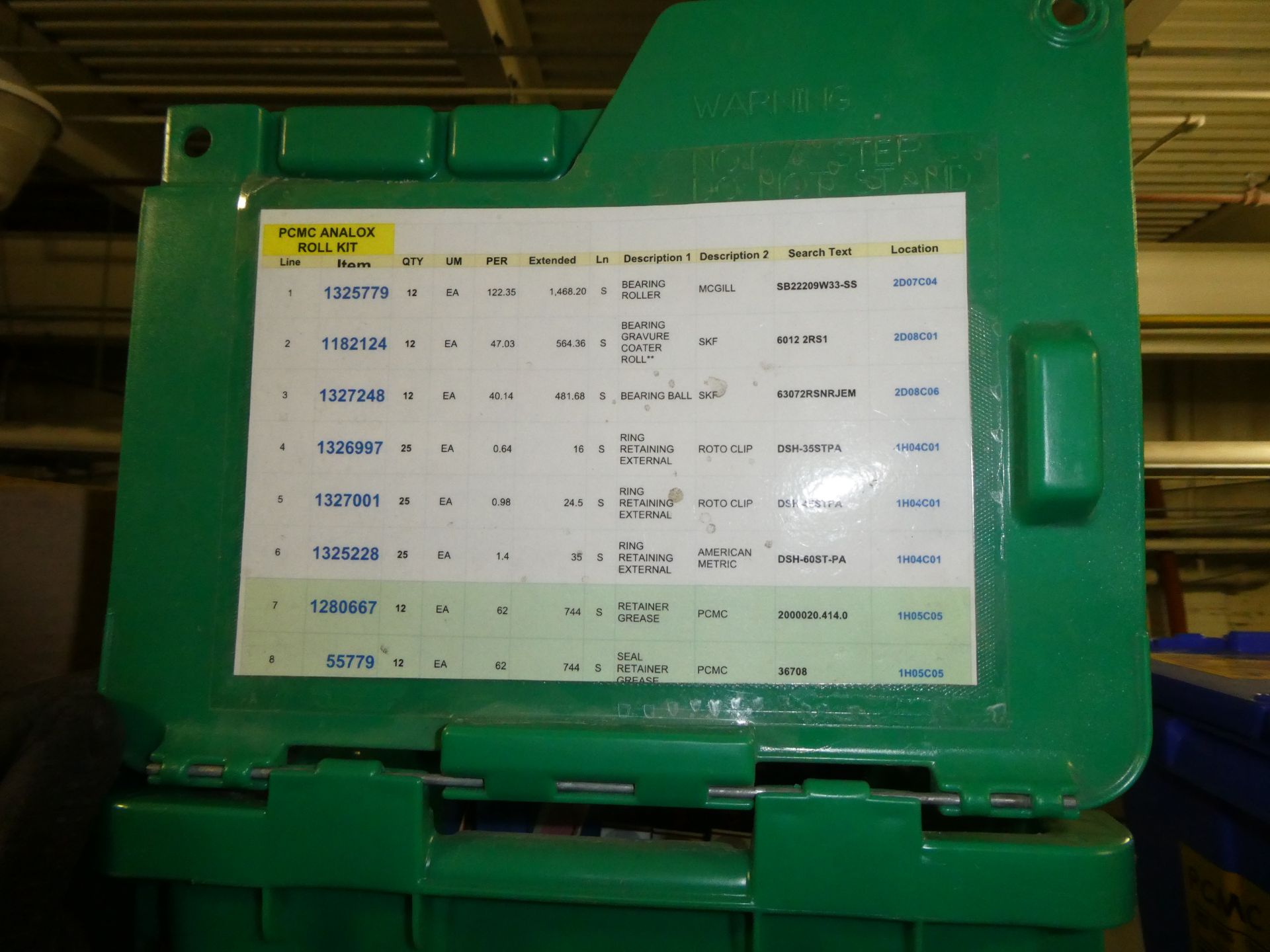 Stanley Vidmar Cabinet With Bearings, Bearing Inserts, Camfollowers, etc. - Image 4 of 15