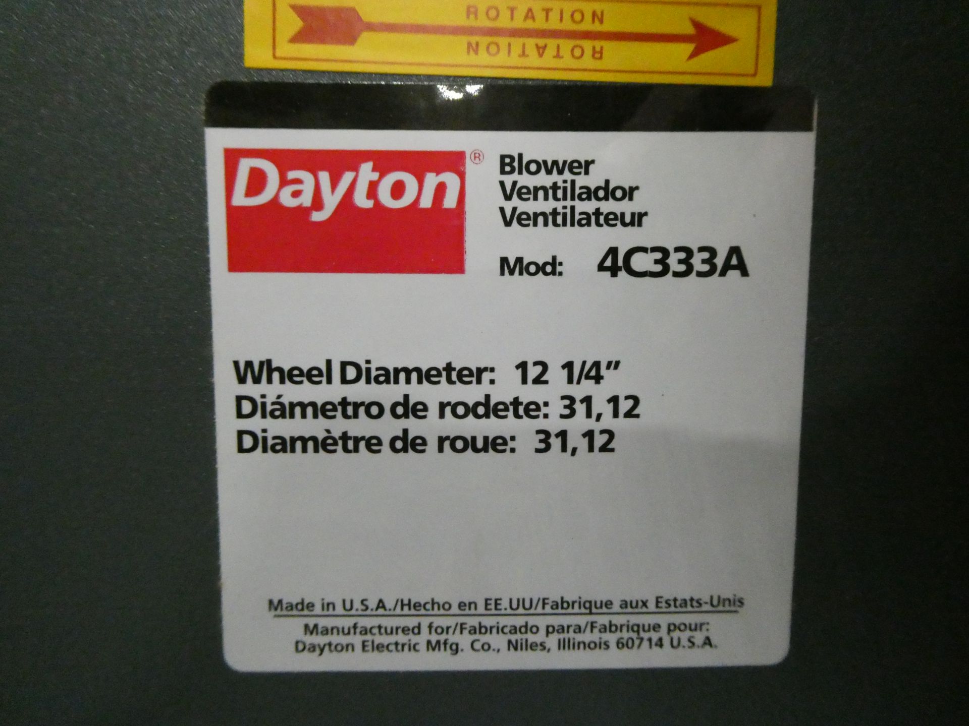 New Dayton Blower - Image 3 of 3