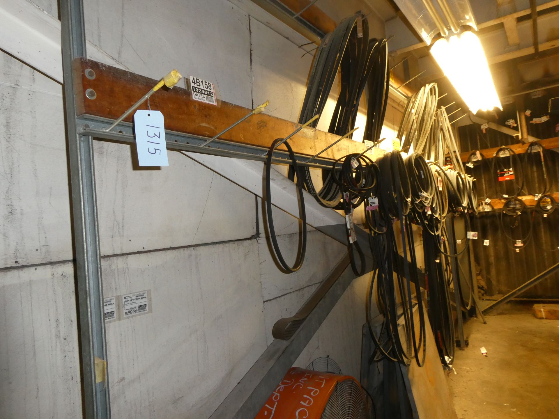 Belts on Rack and Wall