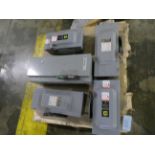 Pallet of Square D Safety Switches and Allen-Bradley Combination Starter Disconnect