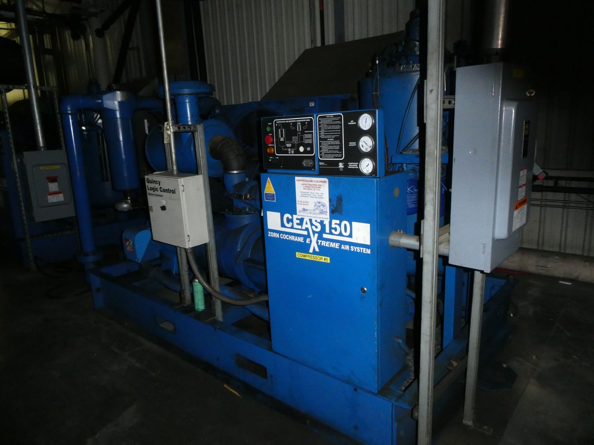 Quincy Model QSLP150ANA3C 150 HP Rotary Screw Compressor Package - Image 2 of 7