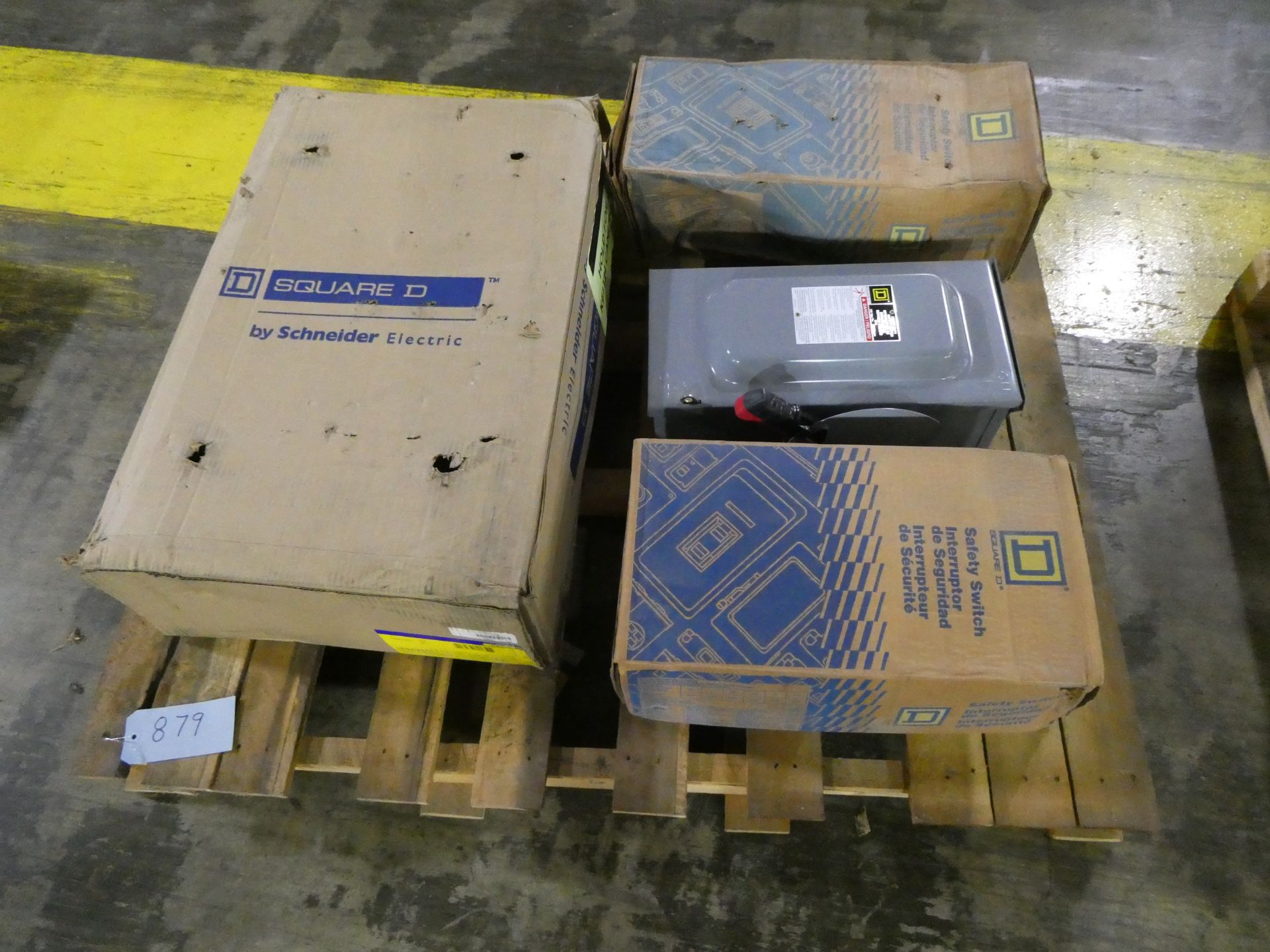 Pallet of Square D Safety Switches