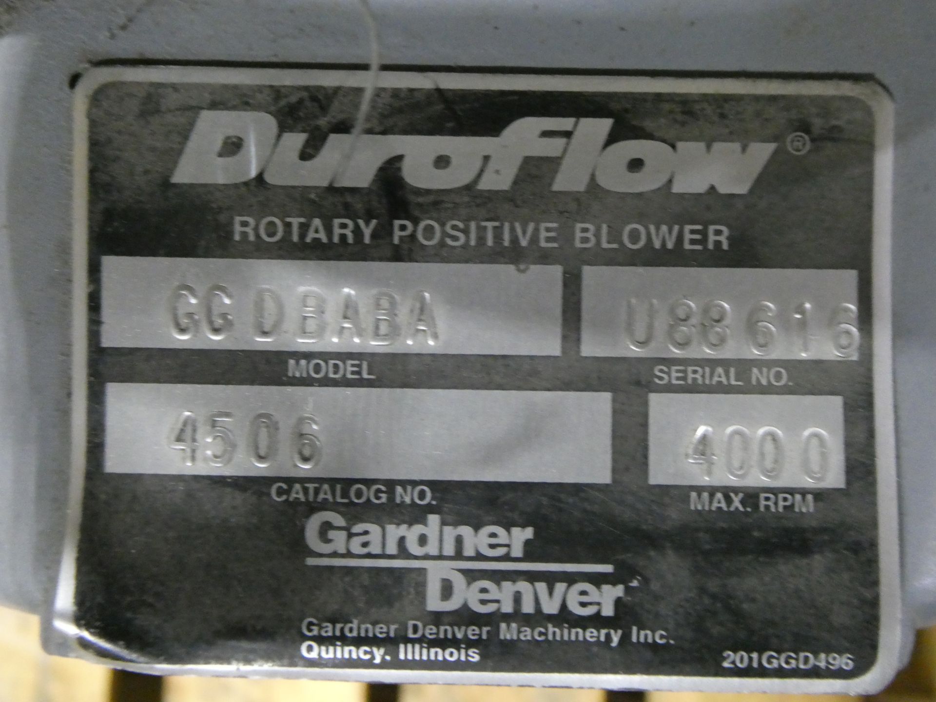 Gardner Denver Duraflow Rotary Positive Displacement Blower - Bild 3 aus 3